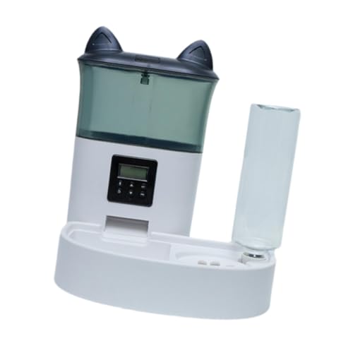 MagiDeal 2 in 1 Automatischer Tränker für Haustiere, Futter Und Wasserspender für Katzen Und Hunde, Automatischer Futterspender für Haustiere, Wasserspender F, grau von MagiDeal