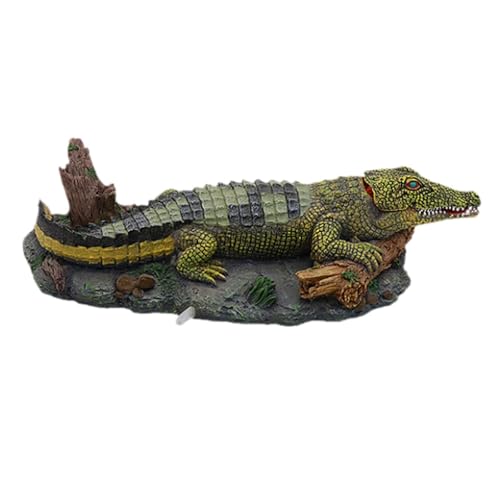 MagiDeal Aquarium-Krokodil-Luftstein-Ornament, Krokodil, vielseitig einsetzbar von MagiDeal