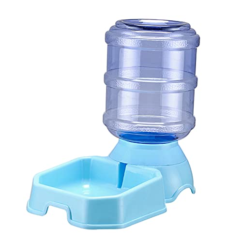 MagiDeal Automatischer Katzenfutter-Trinkbrunnen für kleine mittelgroße Hunde, Hündchen, Kätzchen, große Kapazität 3.8L3.8, Blau, Wasserspender von MagiDeal