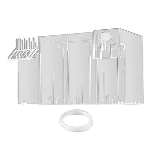 MagiDeal Filterzubehör für Aquarien, transparent, für Wasserfälle von Schildkrötenbecken, Wasserreiniger, Aquarium-Filterbox für kleine Aquarien, Klar 26x13.5x15cm von MagiDeal