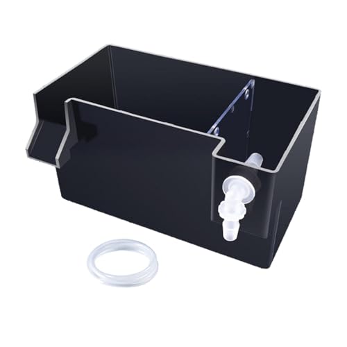 MagiDeal Filterzubehör für Aquarien, transparent, für Wasserfälle von Schildkrötenbecken, Wasserreiniger, Aquarium-Filterbox für kleine Aquarien, Schwarz 18x10.5x10cm von MagiDeal