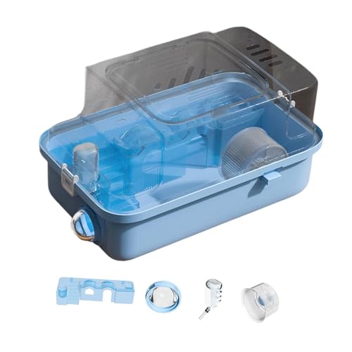 MagiDeal Hamster Käfig 2 Ebenen mit öffentlichem Top -vielseitiger Kleiner Tier Käfig Hamster Lebensraum für Kaninchen Ratten Mäuse Zuckergleiter Igel Igel, Blau von MagiDeal