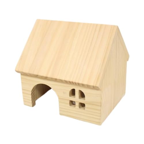 MagiDeal Hamster Wood House Holz Haustier Lebensraum Hütte Hideaway Hide Host Supplies Holzspielzeug Haustier Haus für Lemmings Rennmäuse Mäuse Syrische, S von MagiDeal