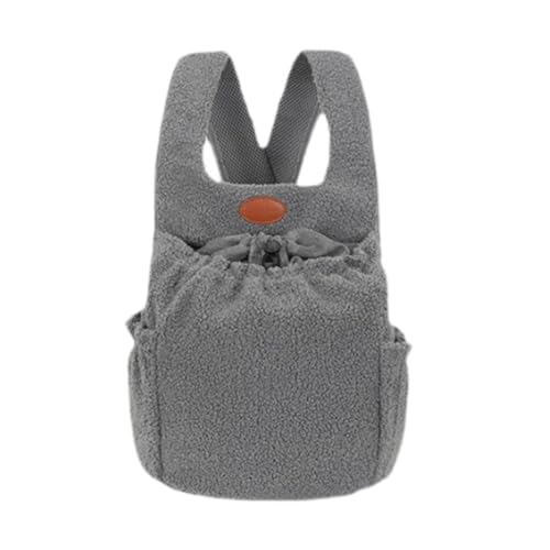 MagiDeal Haustierträger-Rucksack, Haustier-Tragetasche, neuartige Reisetasche, Hunde-Frontpack-Tragetasche für Spaziergänge, Camping, Wandern, Reisen, Grau von MagiDeal