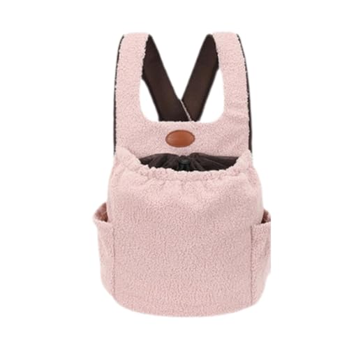 MagiDeal Haustierträger-Rucksack, Haustier-Tragetasche, neuartige Reisetasche, Hunde-Frontpack-Tragetasche für Spaziergänge, Camping, Wandern, Reisen, Rosa von MagiDeal