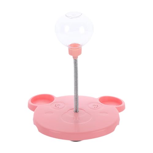 MagiDeal Hundekatze Slow Feeder Toy, Fütterungsspielzeug, Bissfest, Haustier Futter Leckage Kätzchen mit Spielzeugnahrungspenser für Innenübungen, Tragen, Rosa von MagiDeal