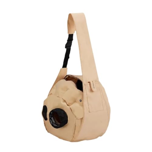 MagiDeal Hundetragetasche, Katzentragetasche, tragbare Katzentragetasche, Reisetragetasche für Welpen, vielseitige Tiertragetasche, Nest, Haustiertragetasche, Beige von MagiDeal