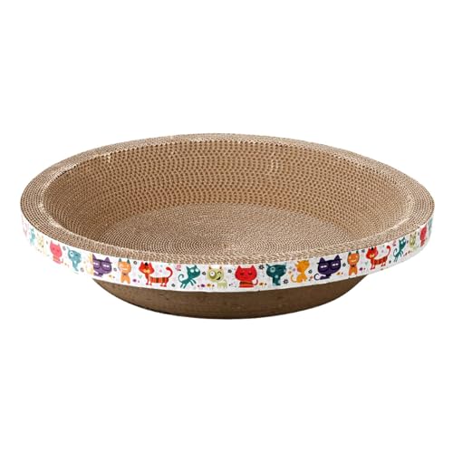 MagiDeal Karton Katze Scratcher Bett Kratzen Pad Nest Haustier Zubehör Couch Möbel Schutz Verdicken Wellpappe Kratzbrett, 46cmx46cmx9cm von MagiDeal