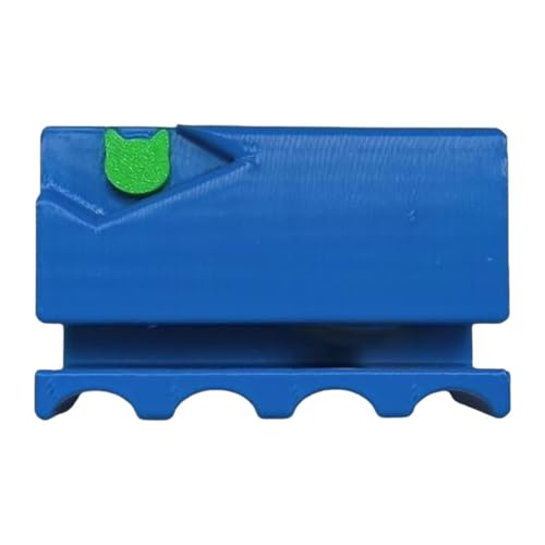 MagiDeal Kartonschneider -Karton -Schneidwerkzeug effizient, Handschaltwerkzeug, Cat -Kratzplatten -Cutter 3D -Druckkartonstreifen, Grüner Katzekopf, Blau von MagiDeal