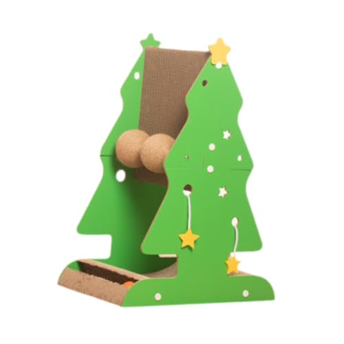 MagiDeal Katzenkratzbaum, Katzenkratzbaum, Weihnachtsbaum, Klettergerüst, Ornament, Haustierspielzeug, Kätzchen, Sisalkratz von MagiDeal