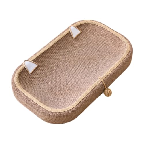 MagiDeal Katzenkratzer Nest Becken Möbelschutz Oval Sisal Dicked Scratch Pad Kratzplatte für Innenkatzen Mahlen Klaue, Style C von MagiDeal