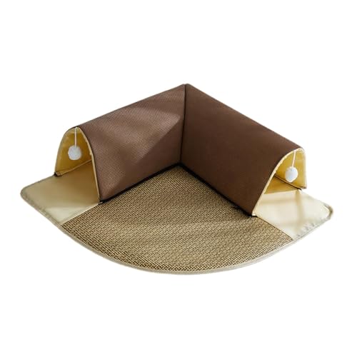 MagiDeal Katzentunnel und Bettspielzeug-Set, Sommer-Katzenhaus, bequem für Kätzchen, Welpen, Kaninchen, Frettchen, mit Ball für Hauskatzen, Spaß beim Spielen, 50cm von MagiDeal