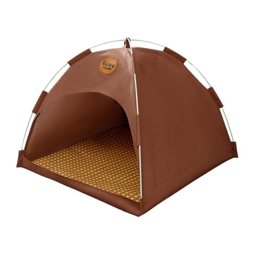 MagiDeal Katzenzelt, Katzenhaus, faltbar, waschbar, halbgeschlossen, weiches Kätzchennest, kleines Hundebett für den Haushalt, Outdoor, Camping, Indoor, Welpen, Grün, m von MagiDeal