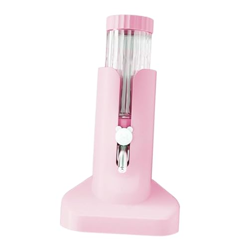 MagiDeal Kleine Tiere Wasserflasche Automatisch Trinkbehälter Praktische Kleine Animal Waterer Bunny Wasserflasche 120 Ml, mit Basisrosa von MagiDeal