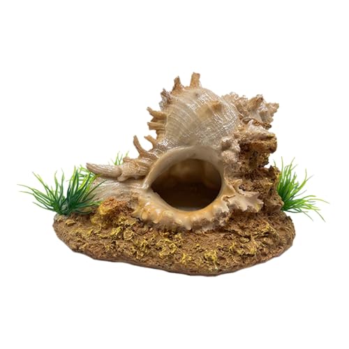 MagiDeal Korallen Dekor Aquarium Ornament Brüterei Haustier Zubehör Statue für Süßwasser Shop Büro Luft Pflanzen Betta, Muschel von MagiDeal