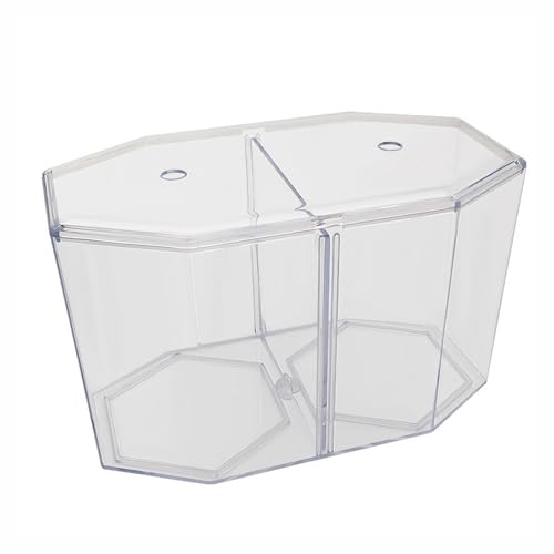 MagiDeal Mini-Betta-Aquarium, Garnelenbecken-Dekoration, transparente Zuchtbox, abnehmbare Trennwand, Betta-Schüssel für Betta-Babyfische, Garnelen von MagiDeal