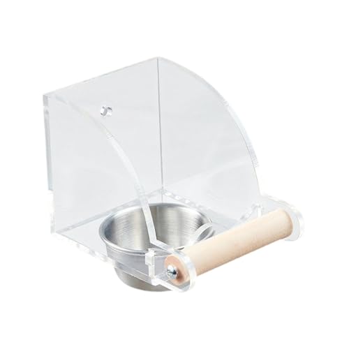 MagiDeal Non -Mess -Vogel -Feeder -Aufhänge -Fütterungsstation mit Barsch wasserfest papageiern, 10.5x7.7x7.8cm von MagiDeal