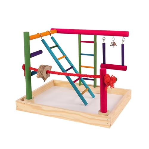 MagiDeal Papageienspielplatz, Vogelspielplatz, Käfigzubehör, Vogelspielständer, Papageienspielständer, für Conures, kleine Vögel, Unzertrennlicher, Sittich von MagiDeal