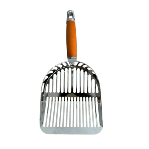 MagiDeal Scooper Cat Sand Scooper Haustier-Reinigungswerkzeuge Tragbarer Kätzchen-Abfallheber Kitty Metall Scooper für Welpen von MagiDeal