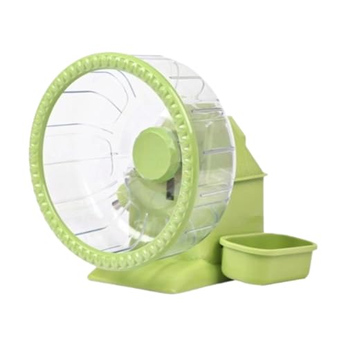 MagiDeal Stille Hamsterradspielzeug mit Food Bowl Wasserflasche, Stiles Laufrad für kleine Tiere, Zwerghamster Rennbil, L von MagiDeal