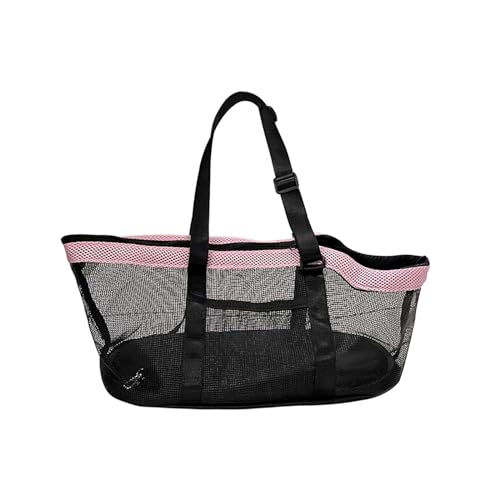 MagiDeal Tragetasche für Haustiere, Handtasche, tragbare Tragetasche mit Schultergurt, Hundegeldbörse, Hundehütte für Outdoor-Katzen, Welpen, Wandern, kleine, ROSA von MagiDeal