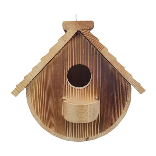 MagiDeal Vogelhäuschen aus Holz, Haus, zum Aufhängen, Vogelzuchtkasten, handgefertigt, Vogelbruthaus, Vogelnistkasten für draußen von MagiDeal