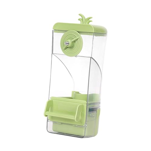 MagiDeal Vogelkäfig -Feeder Automatic Clear Anti Spritzerlecks -Papageien -Feeder -Fütterungsstation für Sitticheet Cockatiel Finch, GrÜn von MagiDeal