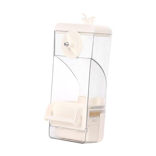 MagiDeal Vogelkäfig -Feeder Automatic Clear Anti Spritzerlecks -Papageien -Feeder -Fütterungsstation für Sitticheet Cockatiel Finch, Weiß von MagiDeal