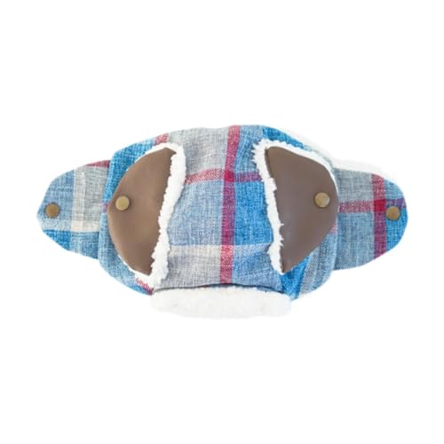 MagiDeal Wintermütze für Hunde, für kaltes Wetter, mit Ohrlöchern, Haustier-Zubehör, Kopfbedeckung, Hunde, Kopfbedeckung, Hundemütze für Sport, Spaziergänge, Blue and M von MagiDeal