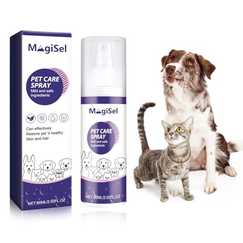 MagiSel Kolloidales Silberspray, Juckreizspray für Pferde & Hunde, 60 ml Sprühflasche, Gegen Juckreiz, Entzündungen & Ekzeme, Wundspray und Mittel Gegen Juckreiz von MagiSel