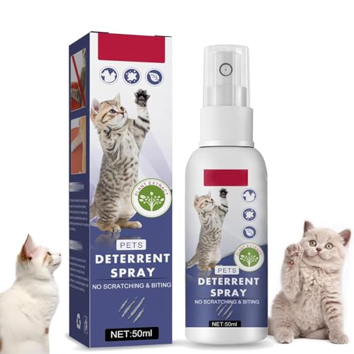 MagiSel Kratzfestes Spray, Anti Kratz Spray für Katzen, Kratzschutz für Katze Hund, Katzenabwehrspray für Innen und Außen, Kratzfestes für Sofa, Tür, Tisch, Möbel, schützt Ihr Zuhause, 50ml von MagiSel