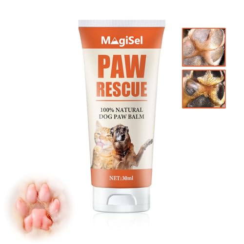 Pfotenbalsam, 30ml Pfotenbalsam für Hunde & Katzen, Natürliche Pfotenpflege, Pfotensalbe für den Pfotenschutz, Rissige Tiernasen & Pfoten Lieben Pfotenschutz, Heilt, Repariert & Restauriert Trockene von MagiSel