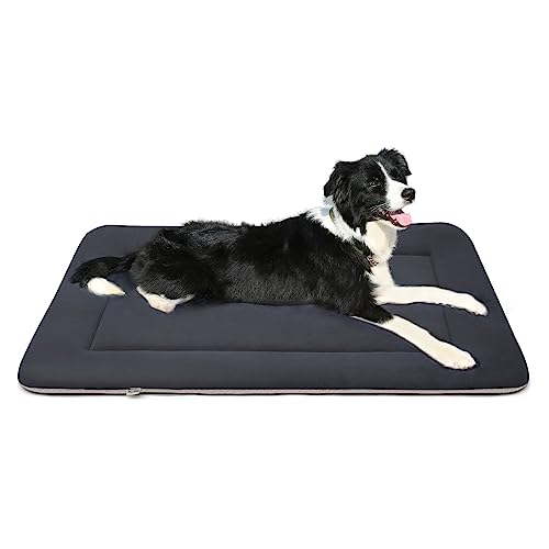 Magic Dog Hundebett, weich, mittelgroß, 91,4 cm, maschinenwaschbar, mit rutschfester Unterseite, Dunkelgrau, M von Magic Dog