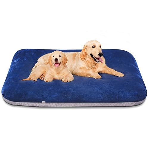 Magic Dog Superweiches extragroßes Hundebett, orthopädisches Schaumstoff-Hundebett für XL-Hunde, Jumbo-Haustierbett mit rutschfester Unterseite, Hunde-Schlafmatratze mit abnehmbarem und waschbarem von Magic Dog