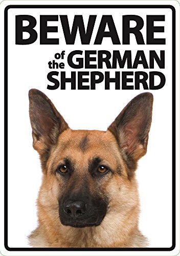 Magnet & Steel Beware of The German Shepherd - Flexi Portrait von Magnet & Steel