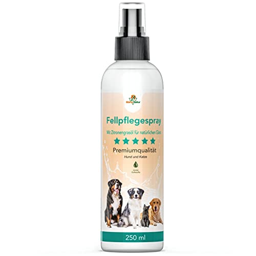 Mahu Natur 250 ml Fellspray Für Hunde Und Katzen I Pflege Für Haut, Fell Und Bei Juckreiz I Fellpflege Spray Bei Verknotungen Und Verfilzung, Entwirrungsspray, Kämmhilfe von Mahu Natur