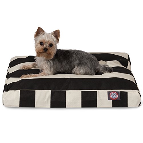 Majestic Pet Rechteckiges kleines Hundebett waschbar – rutschfestes, bequemes Haustierbett – Hundebett mit abnehmbarem waschbarem Bezug – Hundehütte zum Schlafen – Hundebett für kleine Rassen 68 x 50 von Majestic