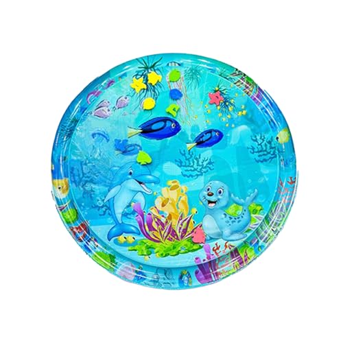 Makamsui Wassersensorische Spielmatte für Katzen, interaktive wassersensorische Spielmatte, coole Komfort-Wassermatte, Wassersensorik-Matte, Wassersensorisches Pad mit Fisch für Haustiere, Kinder von Makamsui