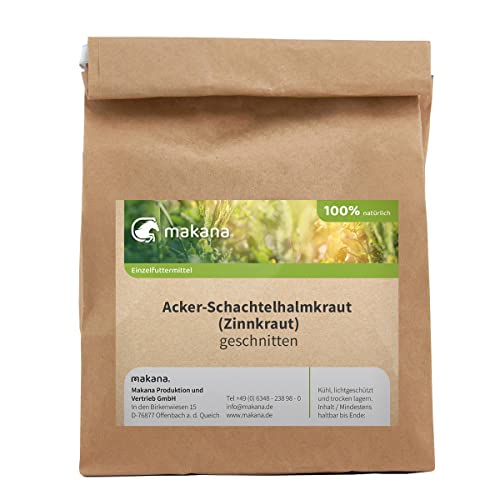 Makana Acker-Schachtelhalmkraut (Zinnkraut) für Tiere, geschnitten, 500 g Tüte von Makana