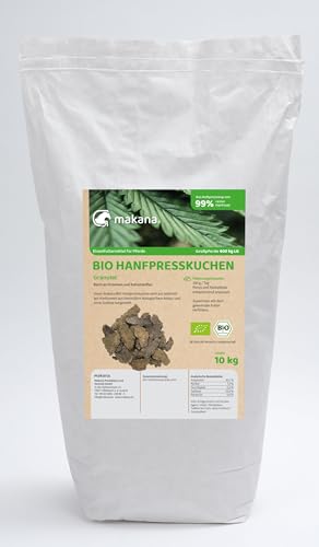 Makana Bio Hanfpresskuchen, Pferdefutter aus kontrolliert biologischem Anbau, 10 kg von Makana