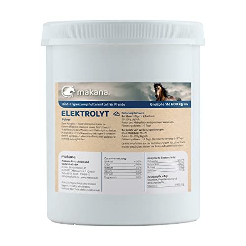 Makana Elektrolyt (Pulver) für Tiere, 1 kg Dose von Makana