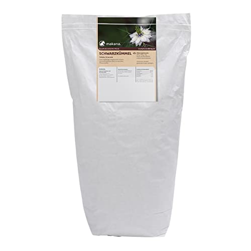 Makana Schwarzkümmel Pellets/Granulat für Tiere, 10 kg Sack von Makana