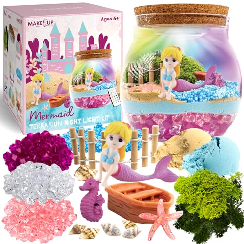 Terrarium-Bastelset und Nachtlicht (Meerjungfrau) von Make it Up