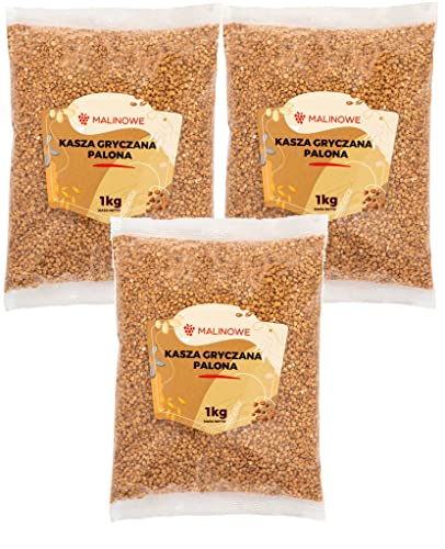 Malinowe Geröstete Buchweizengrütze 3x1kg SET BISZWEIß 3 X 1kg GEBRAUN von Malinowe