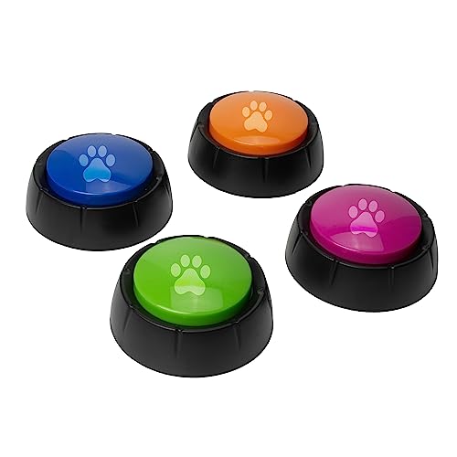 Grehge Friend Recordable Dog Buttons 4 Set for Puppy Dog Behaviour Training von Man's Best Friend