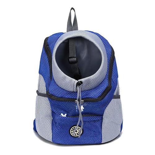 Hundetransportrucksack, atmungsaktiv, wasserdicht, für kleine Hunde und Katzen, verstellbarer Transportrucksack, gepolsterter Schultergurt, zum Wandern, Reisen im Freien von ManbaEU