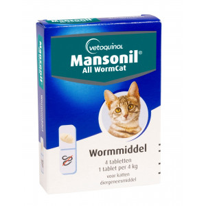 Mansonil All Worm Cat für die Katze 2 Tabletten von Mansonil