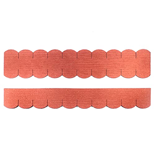 Manufaktur Martinshof 3 Sets Mini Dachschindeln Biberschwanz (50mm) rot = 14 Streifen + 1 Firststreifen für Vogelhaus, Nistkasten von Manufaktur Martinshof