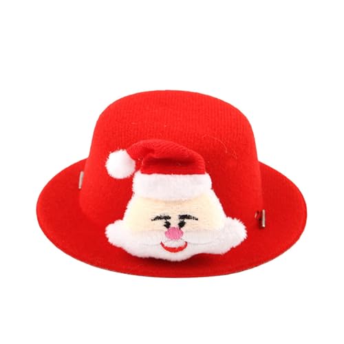 Maodom Haustier-Weihnachtsmütze, Katzen-Weihnachtsoutfit - Weihnachtshundekostüme mit Weihnachtsmann-Elch-Design - Hunde-Weihnachtsoutfit, Katze, Hund, Weihnachtsmütze, von Maodom