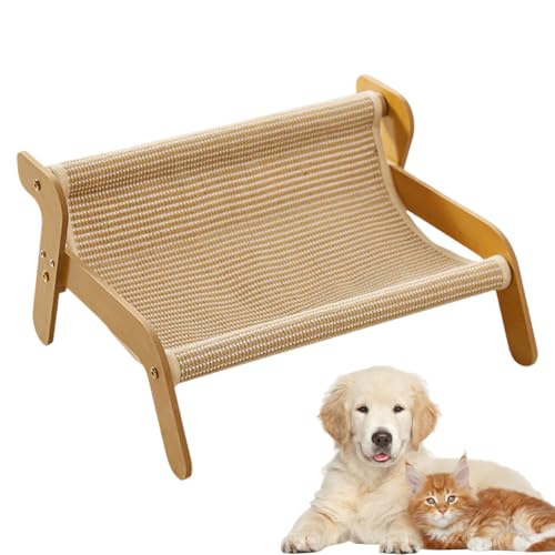 Maodom Katzenkratzbett | Kratz Lounge für Katzen | Aus Sisal und Holz multifunktionaler gemütlicher Möbelschützer zur Krallenpflege und Bewegung für gelangweilte Hauskatzen Maodom Katzenkratzbett | Kratz Lounge für Katzen | Aus Sisal und Holz multifunktionaler gemütlicher Möbelschützer zur Krallenpflege und Bewegung für gelangweilte Hauskatzen von Maodom